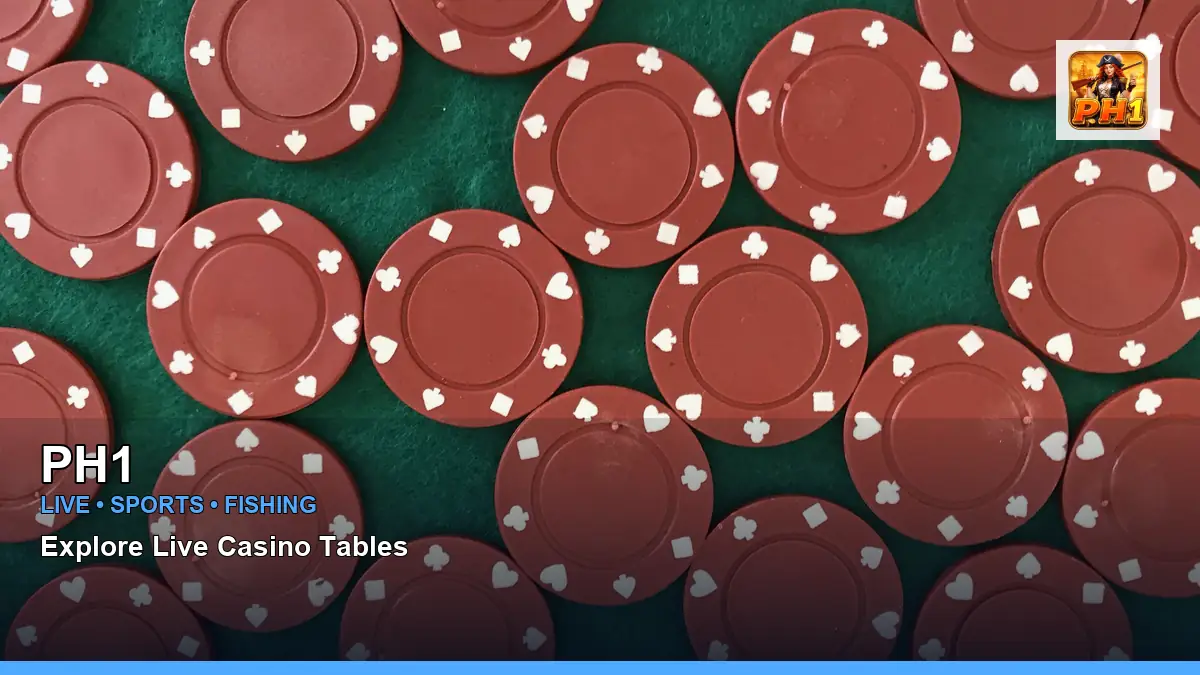 PH1 live casino tables for Philippine players